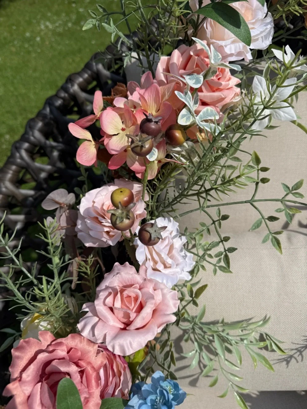 Frontgate Floral Garland - NWT